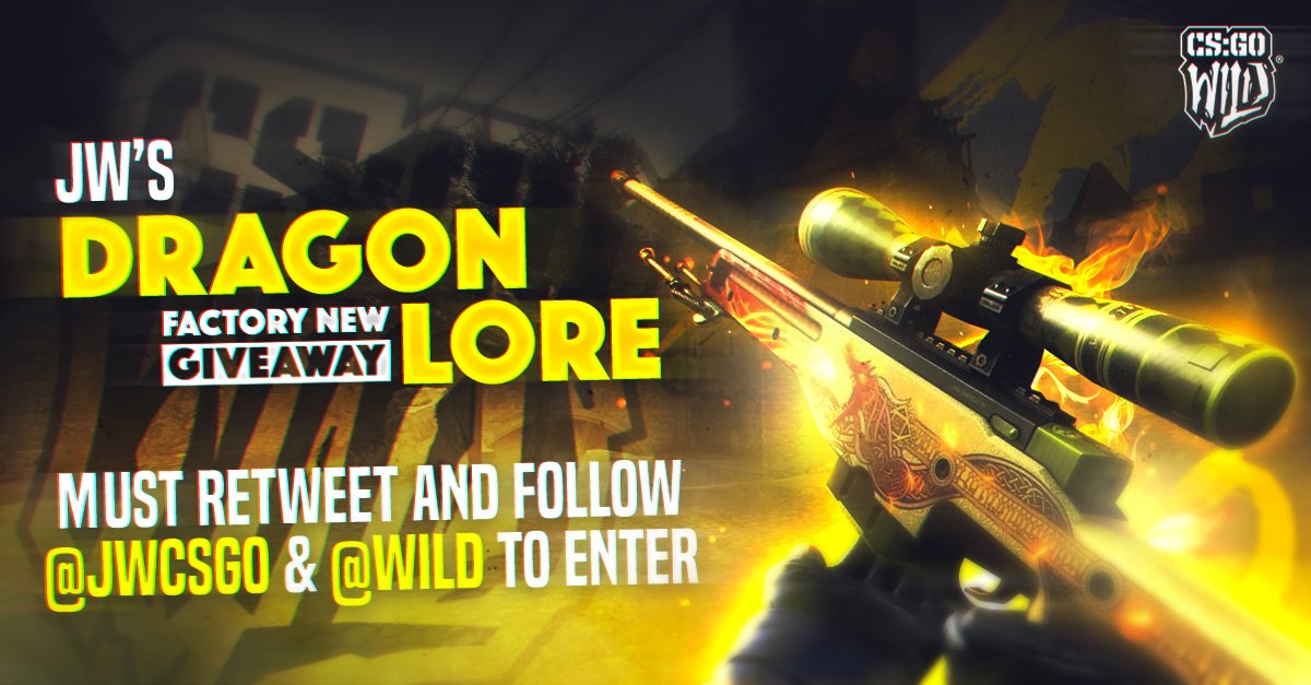 AWP | Dragon Lore (FN) Giveaway! Retweet &amp; follow @jwCSGO &amp; @Wild to Enter. Winner will be drawn July 13th. GL HF! 