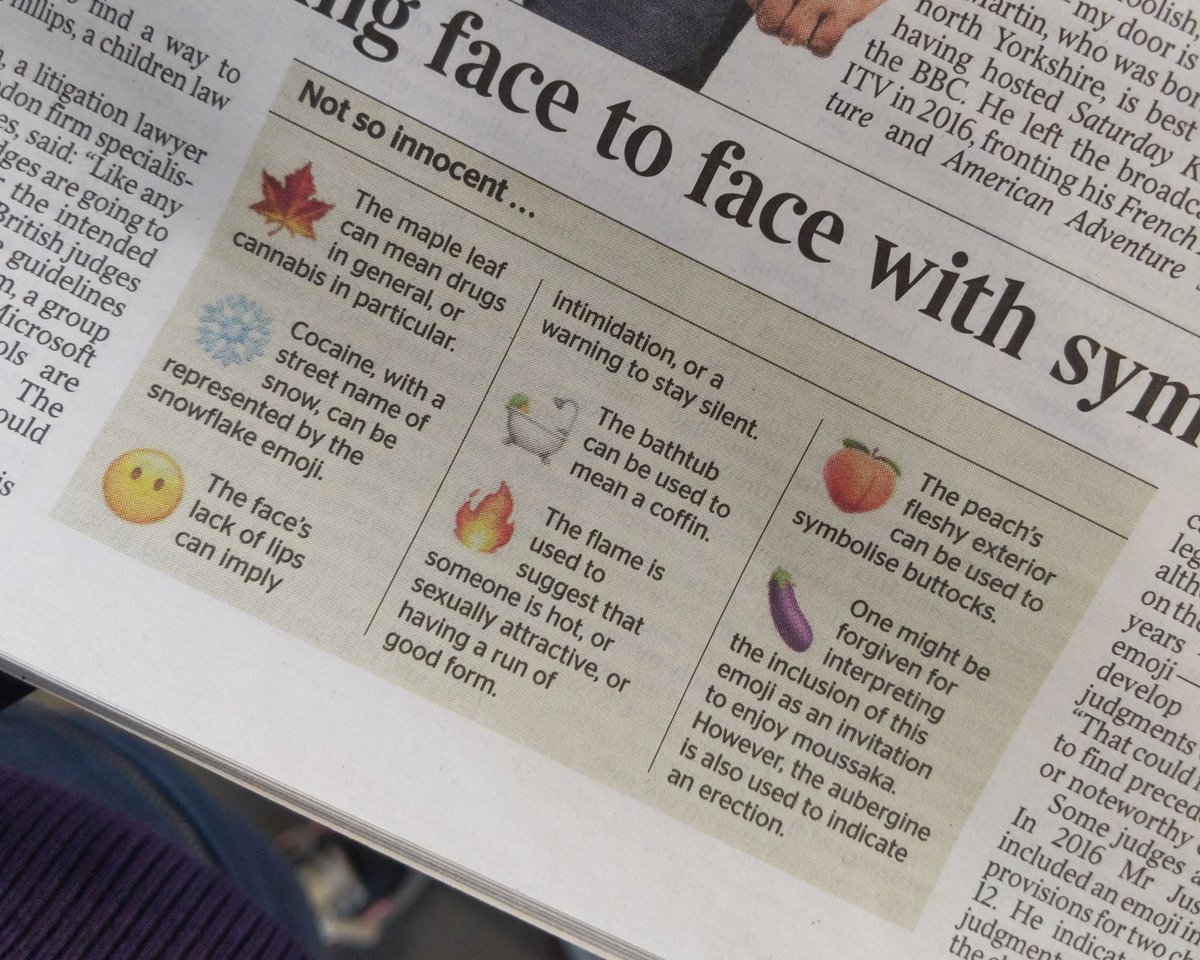 The Times emoji explainer is killing me. 🍆 🍑 🔥 