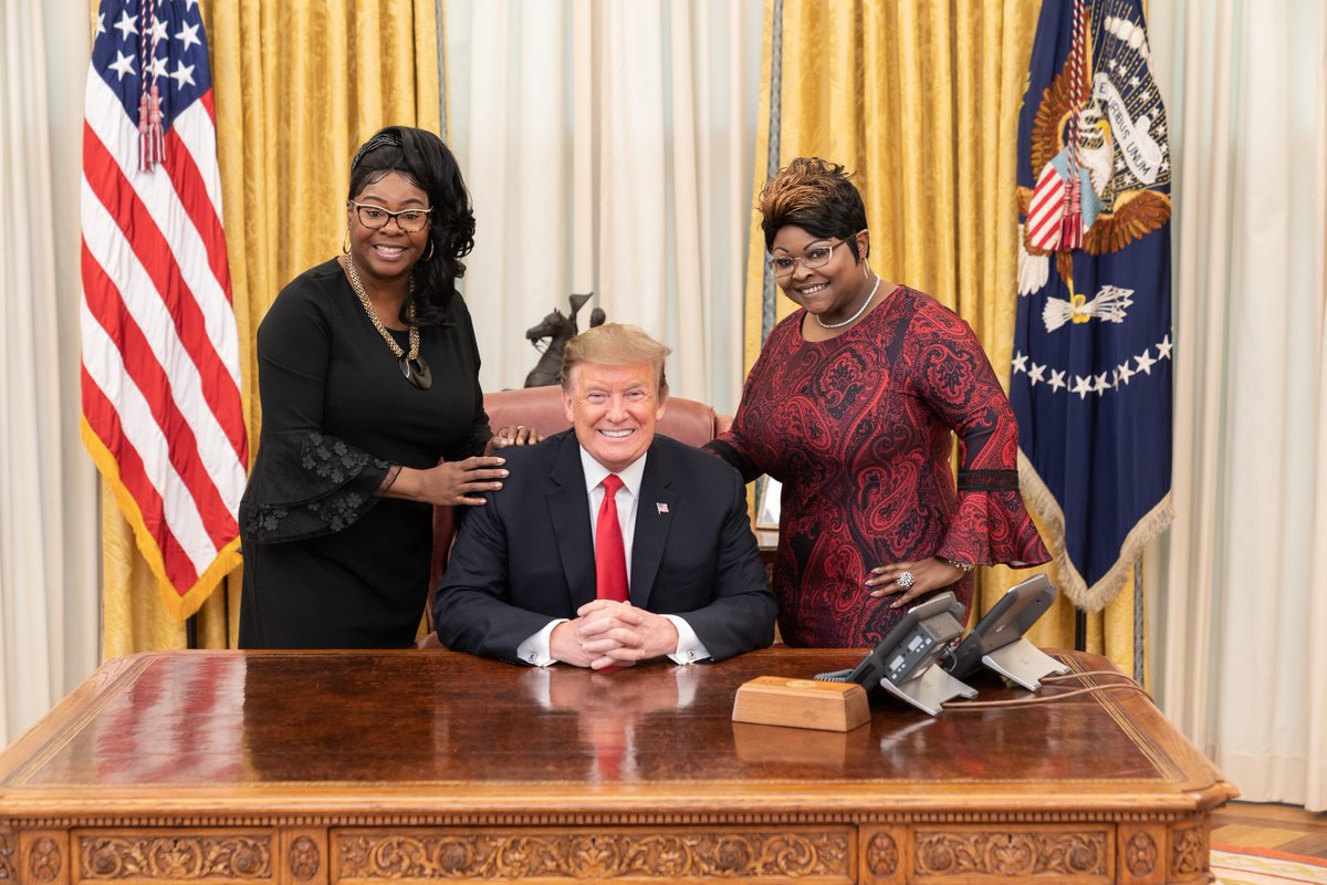 Enjoyed chatting with our great President, @realDonaldTrump. We love &amp; support the @POTUS because he loves &amp; supports all Americans. He's done more for black people than any other President in our lifetime. There are those that write history but President Trump is making history. 