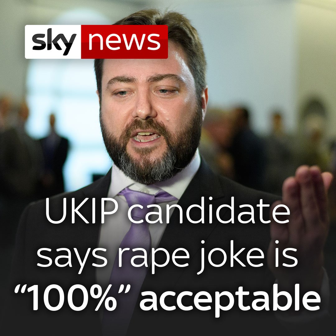 “So it’s acceptable to joke about a woman being raped?”

“Yes.. 100% … deal with it”

Wtf

 