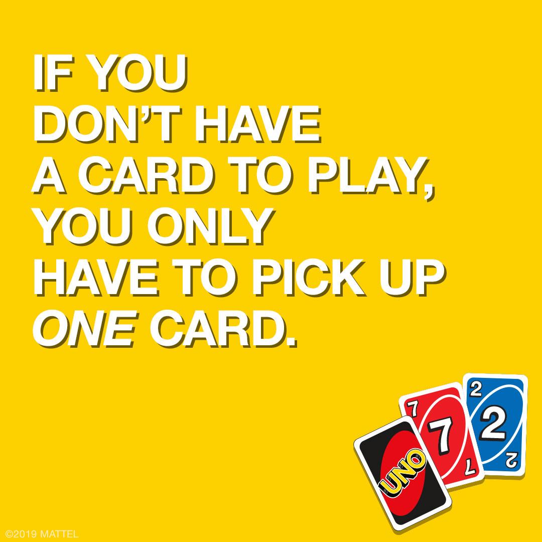 🗣You 🗣DO NOT🗣 need to pull a card until you have a color that matches the discard pile. 🗣 