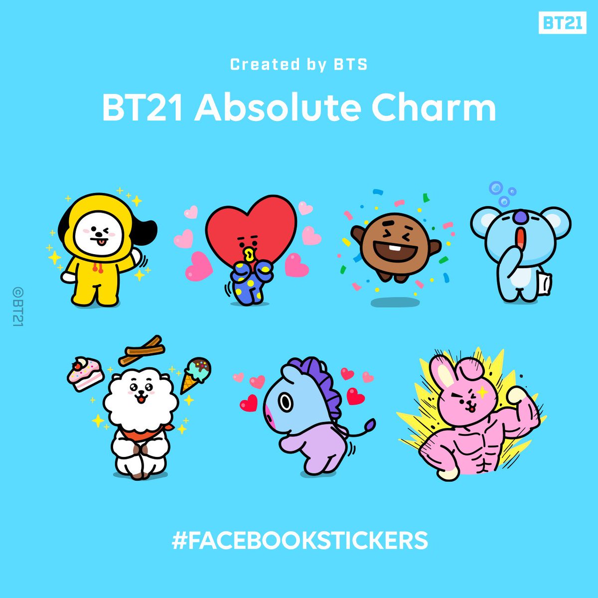T-3: Set your ⏰, something new from Messenger &amp; #BT21 is coming May 30 @ 10 a.m. PT! It's only Monday, but we still have a throwback for you: the @BT21_ Absolute Charm sticker pack! Relive your fav. moments with the UNIVERSTAR BT21 members on Messenger today. #BFFsLoveMessenger 