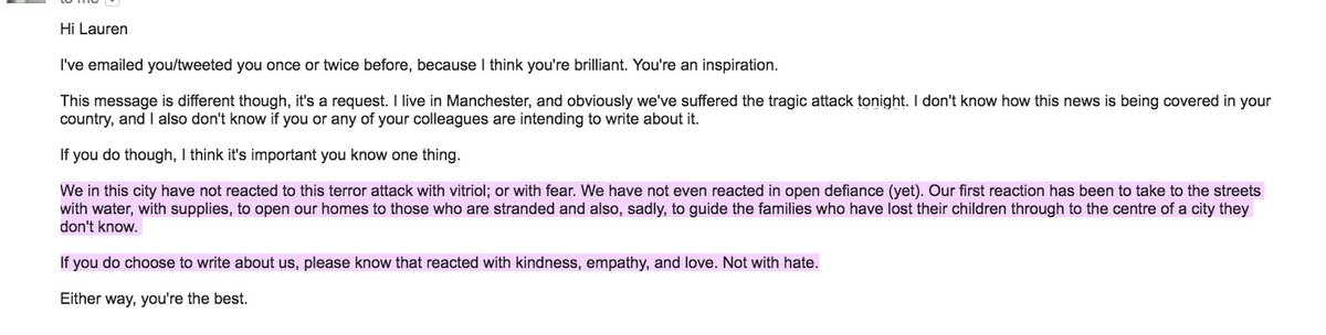 Got this from a 23-year-old Manchester resident. Take a moment to read it? 