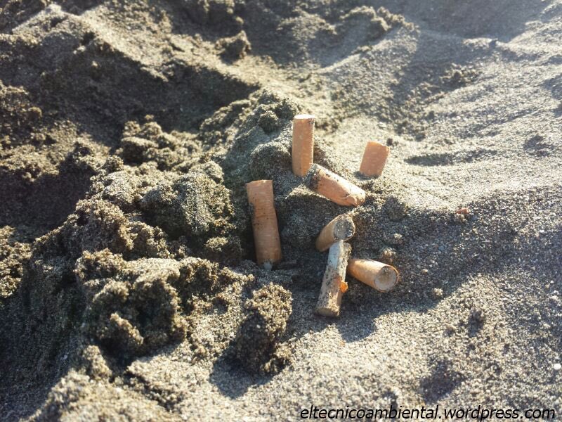 El problema de las colillas en la playa no se soluciona con gente que las recoja sino con gente que no las tire. 