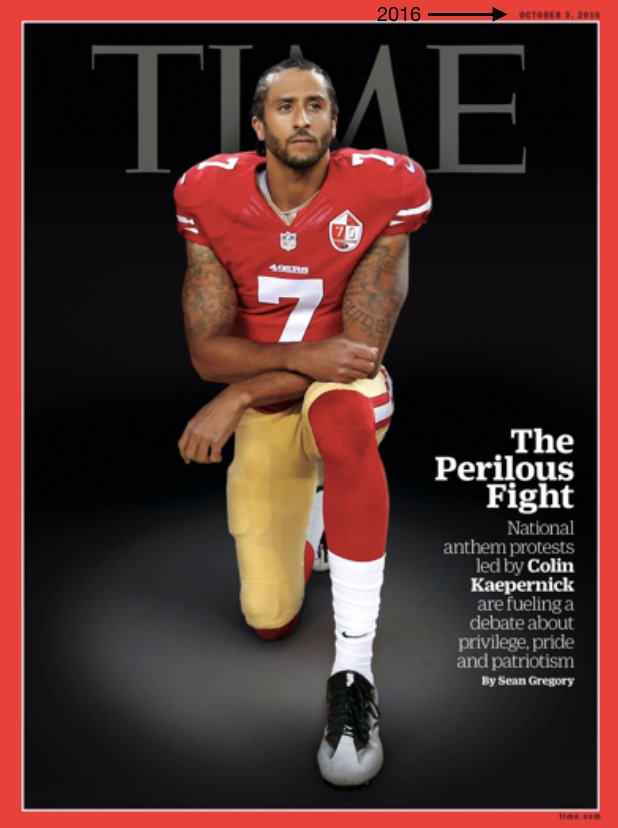 #Kaepernick started kneeling in protest during Obama's presidency. This wasn't abt Trump until Trump tried to make it abt Trump.

#TakeAKnee 