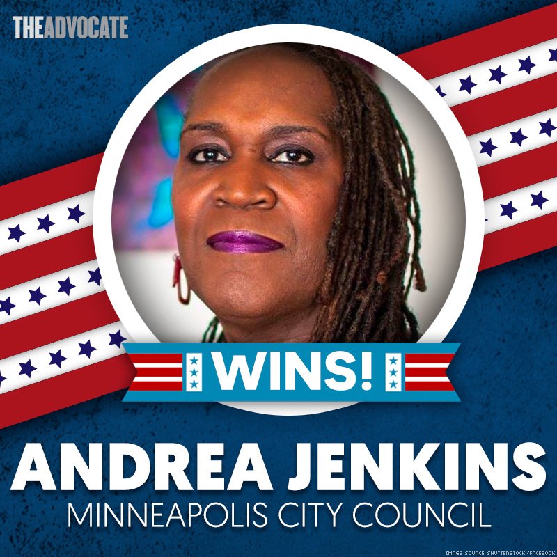 YES! #AndreaJenkins is one of the first openly trans women to win a seat on a city council. Congratulations! #Minneapolis ✊🏿 