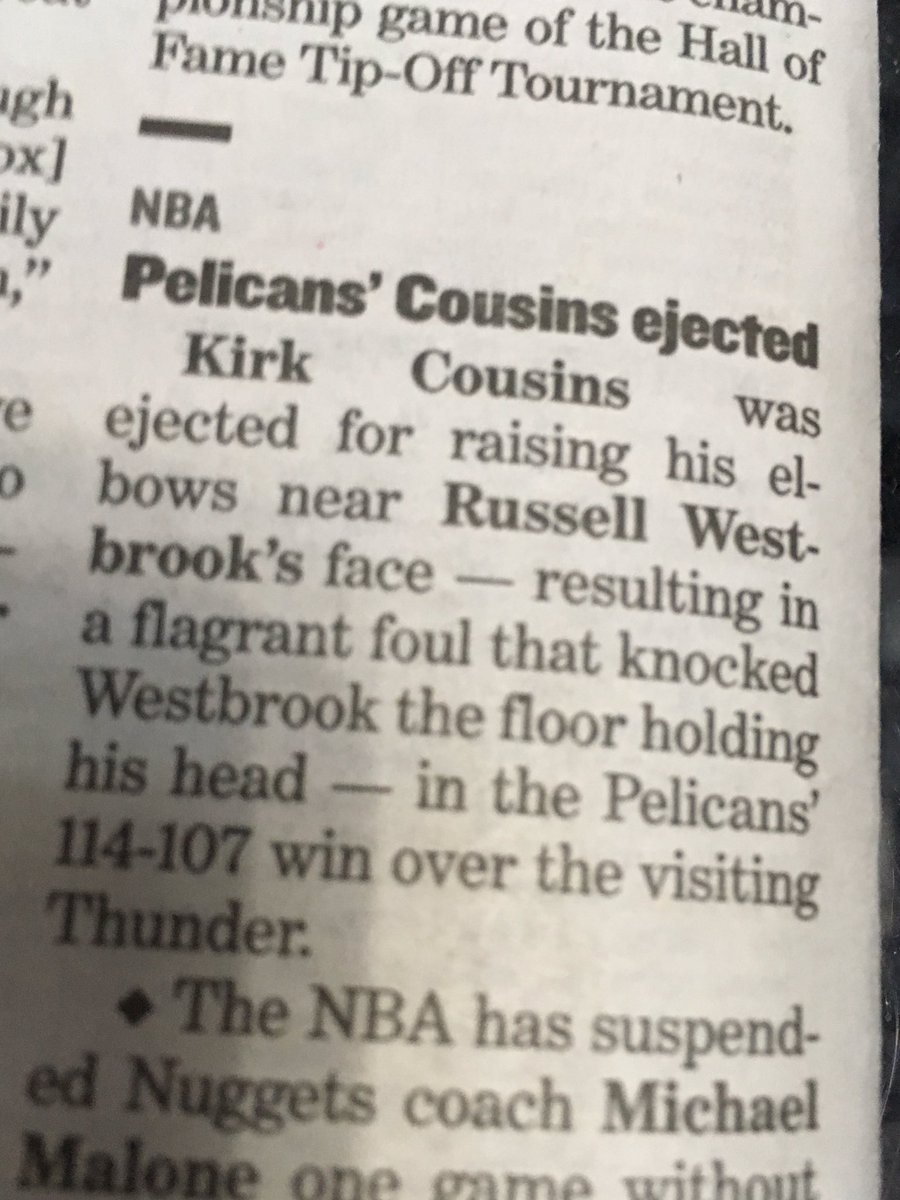 Glad to see my fighting skills are getting proper recognition. @boogiecousins #cousins 