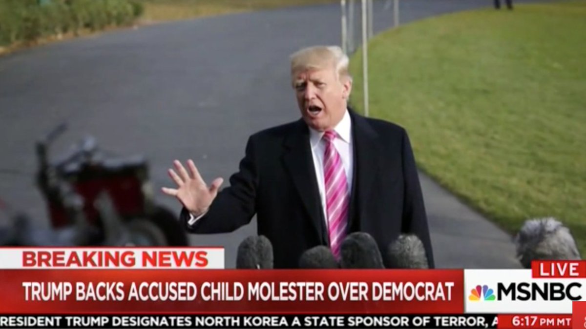 A child is sexually assaulted every 8 minutes in America. 

Today, every single one of them heard their president say: "I don't believe you — and even if I do believe you, I don't care." 
