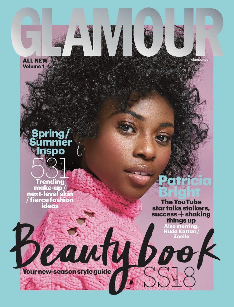 I could actually cry right now. My first ever magazine cover is with @GlamourMagUK I literally grew up reading this, my first spark into the world of fashion and beauty. I could never have imagined that a little South London girl like would be here. But IT IS possible ❤️ 