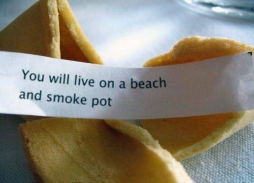 I think I got Bill Walton’s fortune cookie... 