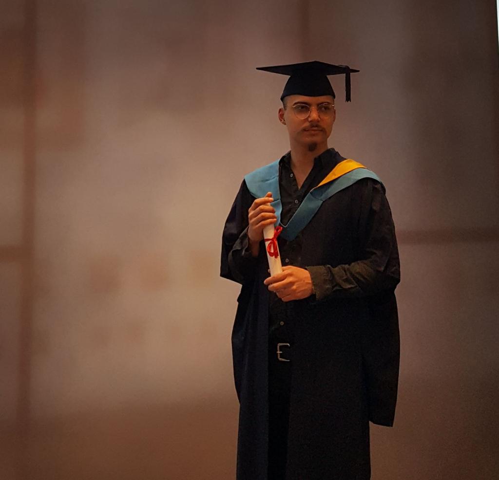 Guess whose son just received his 1st Class Honours degree in music from Martha Lane-Fox at a graduation ceremony at London's Barbican. #ProudDad 