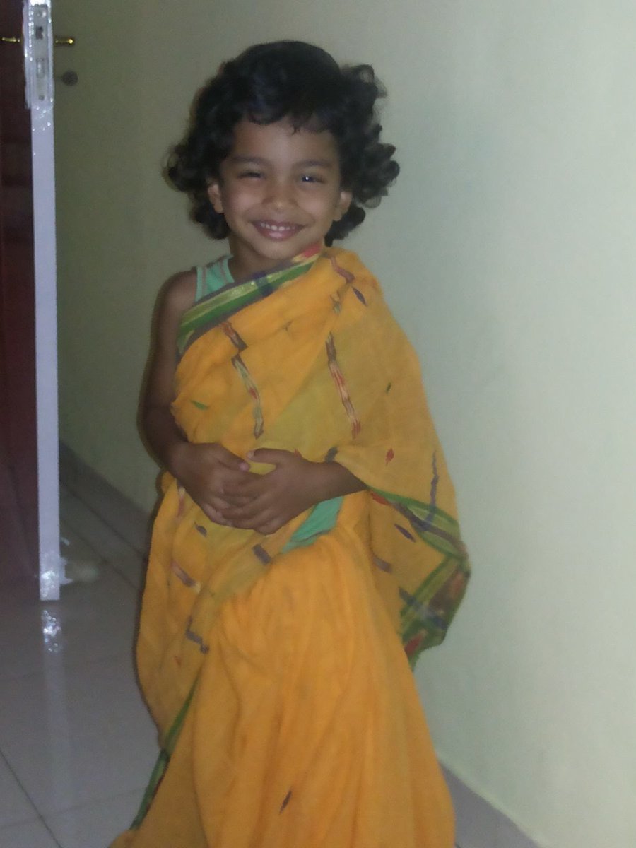 Why should women have all the fun? My son #SareeTwitter 