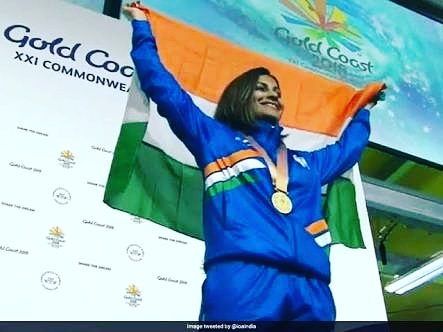 Here's the one from today.... Took me 8 years for my individual Gold at CWG.  #GoldMedal #CWG2018 #SilverAndGold 
