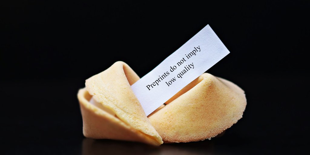 #Preprint isn't a synonym for "first draft" or "low quality". In fact, we think scientists who post to a preprint server are taking #peerreview a step further by inviting MORE feedback from the community. https://t.co/9lFJus7X0r #PowerToThePreprint 