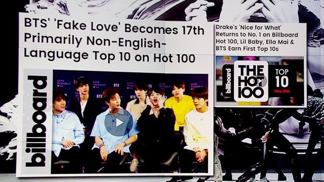 #방탄소년단 신곡 '페이크 러브', 빌보드 핫100 10위 진입. K팝 그룹으로는 처음. 워싱턴포스트는 "역사를 만들고 있다"고 평가. #BTS #FAKE_LOVE https://t.co/Z2fvfYixrt 