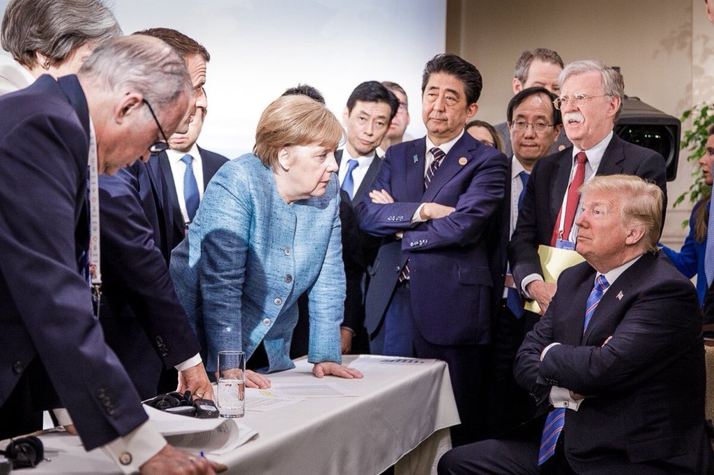 Just another #G7 where other countries expect America will always be their bank. The President made it clear today. No more. (photo by @RegSprecher) 