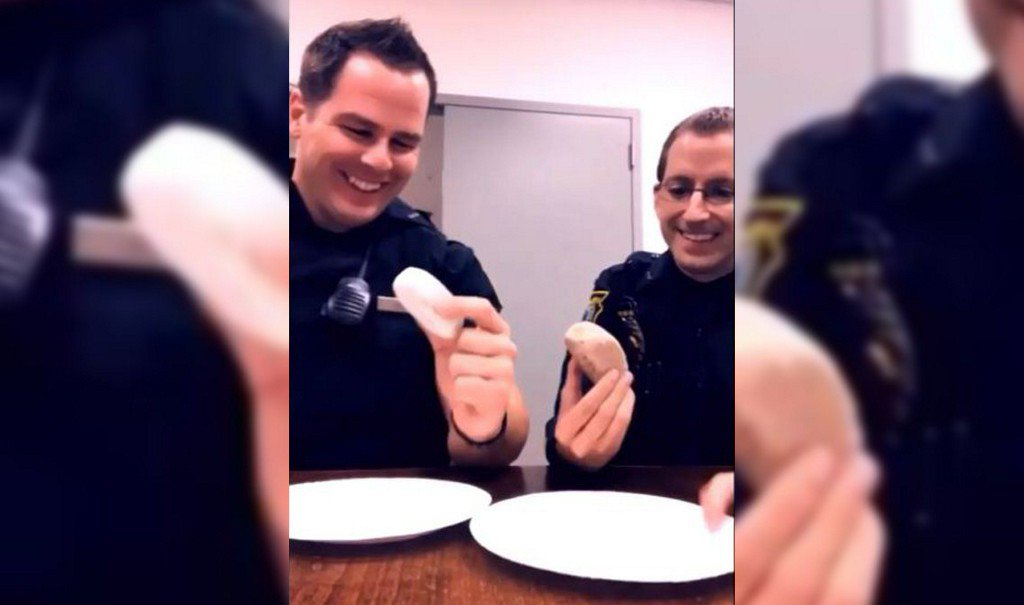 Wilkes-Barre Township Police Officers’ "One Bite Doughnut Review" video has internet eating it up! https://t.co/uemPKIMmP7 @wbtpd @barstoolsports @stoolpresidente 