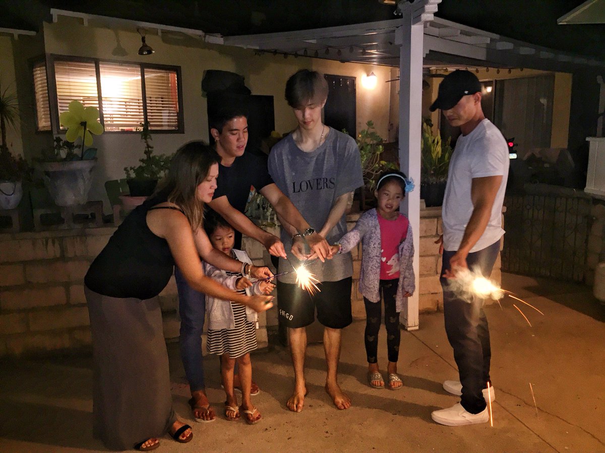 Hope everyone had a great 4th of July! #sparklerfun #fambam 