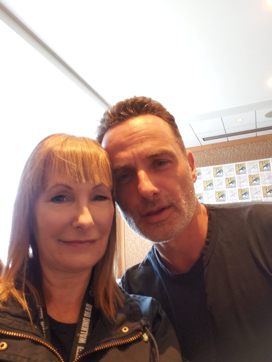 Day 3 at #SDCC  started the morning with one of my favorite people, and likely one of yours, too! #AndrewLincoln #TWDFamily #TWD 