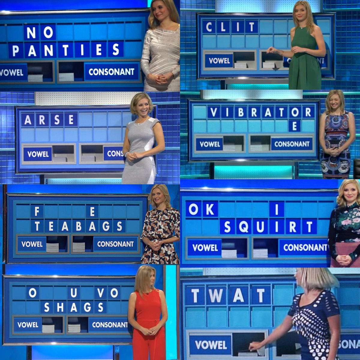Celebratory 10 years of rude @C4Countdown words as promised! 
Do with them, what you will! 😇🙀😂 