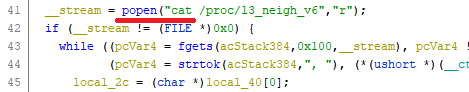 How to read a file in C according to NETGEAR 