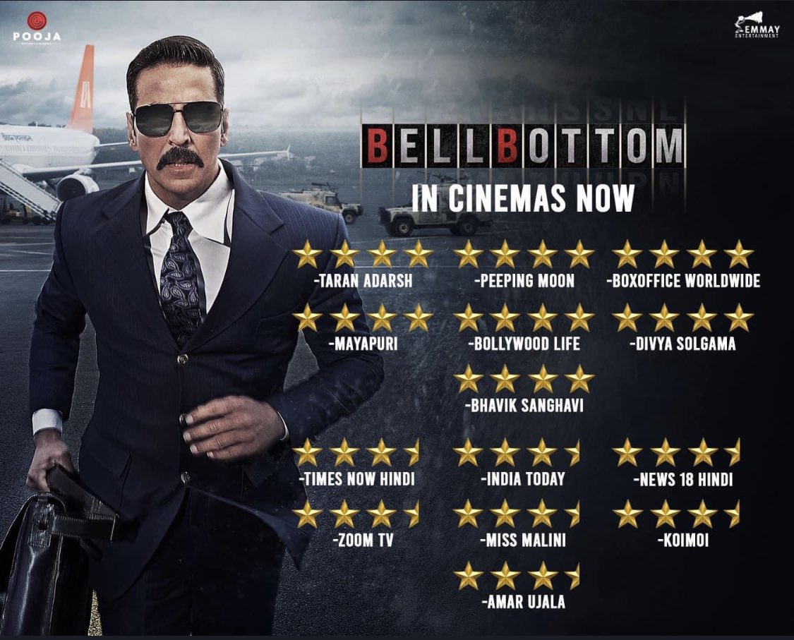 So this is gonna be my first film in the THEATERS post lockdown. So so happy for the whole team of #BellBottom for the industry and my friends @akshaykumar @jackkybhagnani @vashubhagnani @nikkhiladvani @madhubhojwani congratulations 🥳 welcome back to the cinemas. #BellBottomDay 
