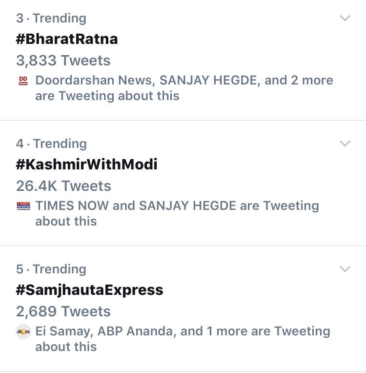 How can "Kashmir With Modi" trend on Twitter when the state has been cut off from all forms of communication? 

Who gave the authority to BJP IT cell and 'Godi Media' to represent Kashmir? #EndKashmirBlockade 