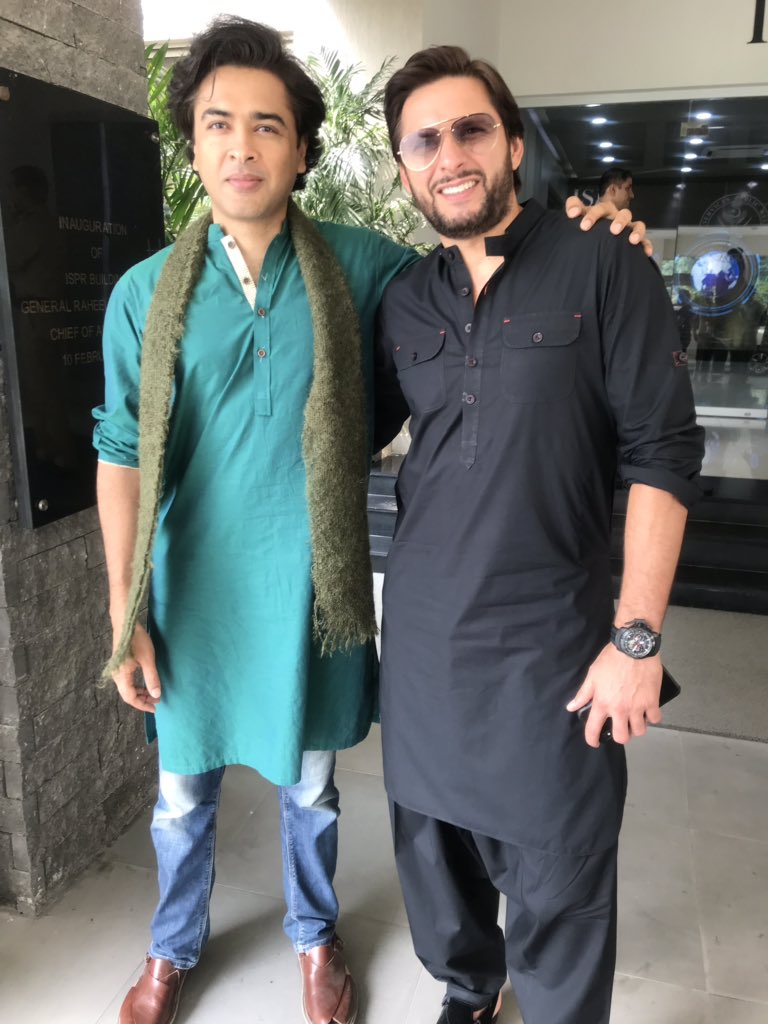On my way to Muzaffarabad with lala buddy @SAfridiOfficial to show solidarity with #westandwithkashmir 