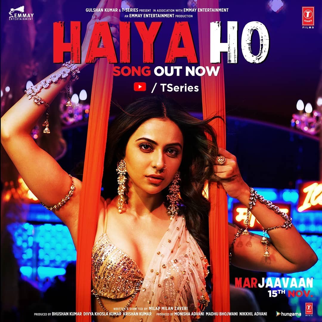 Iss Diwali, jalegi #HaiyaHo ki chingari! Song out now! #MarjaavaanOn15thNov 

https://t.co/9zcQ35Pjnz 

@Riteishd @SidMalhotra @Rakulpreet @tanishkbagchi @JubinNautiyal @TulsikumarTK @zmilap @itsBhushanKumar #KrishanKumar @monishaadvani @madhubhojwani 