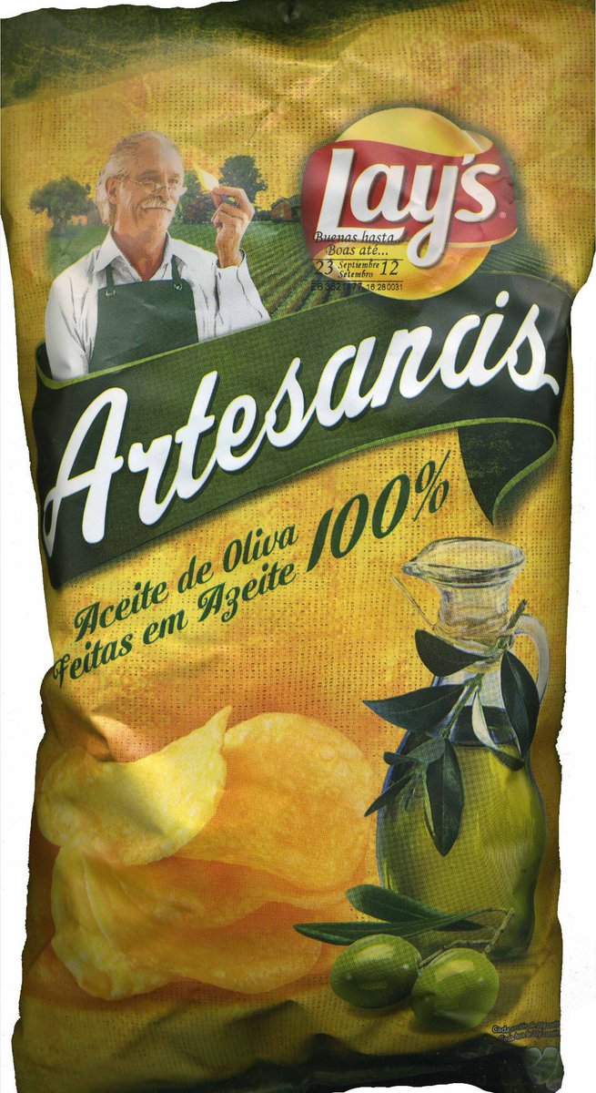 Mi vida ha cambiado por completo cuando mi profesor me ha explicado que en las Lay’s Artesanas en realidad  pone “Artesancis” pero haciendo parecer una “a”

Esto es porque no puede ponerse que son artesanas cuando en realidad no lo son

Vivo en una patata frita 