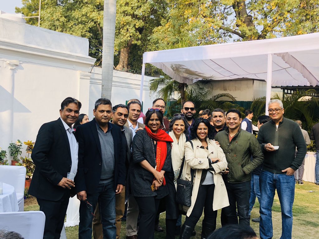 Hotel @NDTV - you can check out any time you like, but you can never leave! The family - past and present meets at lunch!  @sunetrac @BDUTT @umashankarsingh @Rahulshrivstv @fewcan @sardesairajdeep @ahirwal @SidharthPandey @nalinmehta @sanjeevrsingh @Rajeevranjantv #Repost 