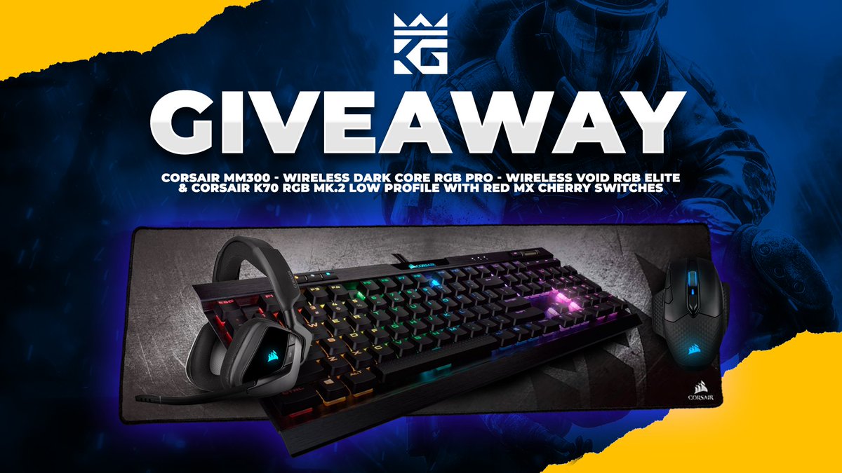 ⌨ CORSAIR Bundle #Giveaway ⌨

🤳 Like &amp; RT
💬 Reply with #KGMay
🥰 Follow @KingGeorge &amp; @CORSAIR 

⬇ Enter Here ⬇ #ad
https://t.co/9lNtbs5YSt 