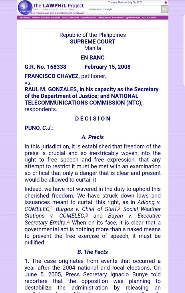 Yes! Finally! Rep. Sato gets it. Franchise hearings should not delve into content. It should be content-neutral regulation. If you have complaints, go to court she says, not use franchise hearing as this amounts to prior restraint. 
