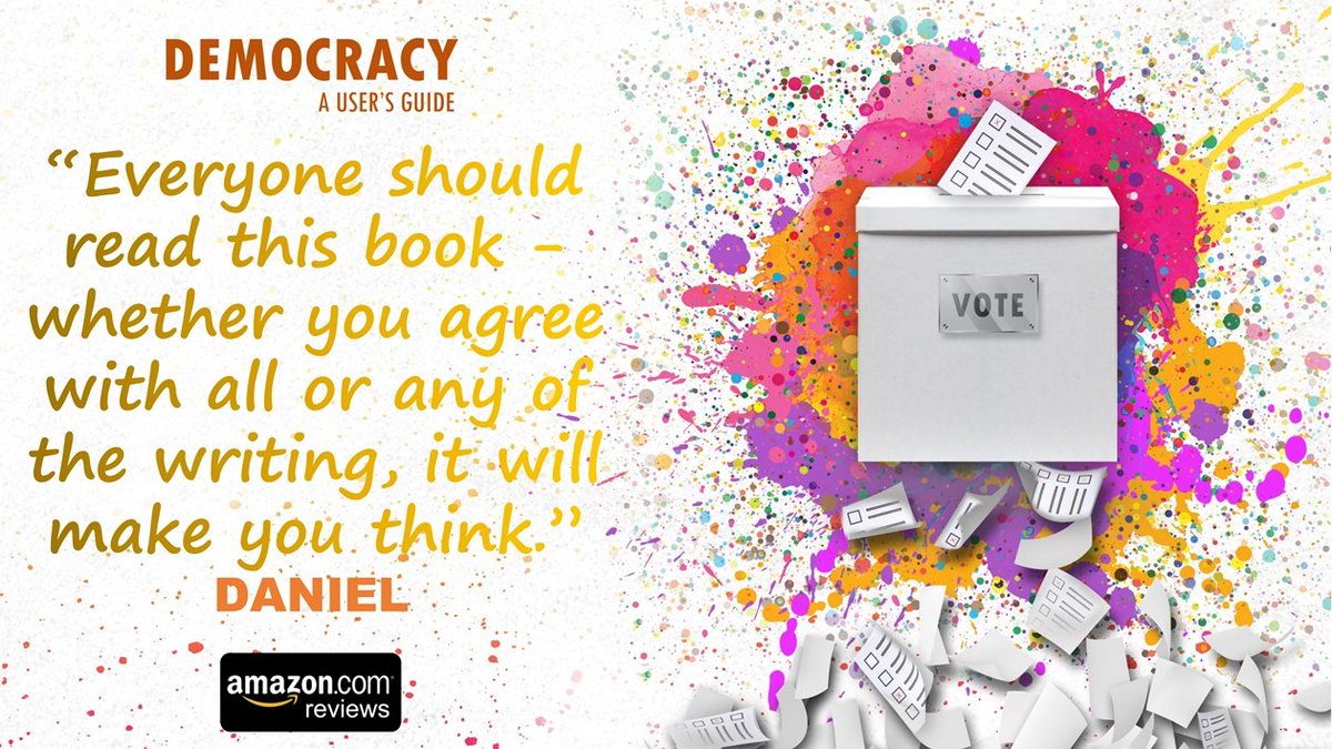 Here is another great review of "DEMOCRACY: A User's Guide", this time from "An older man with more conservative values":

📘 https://t.co/0S9lg1skiD

#⃣ #ThursdayVibes #ThursdayWisdom #Books 