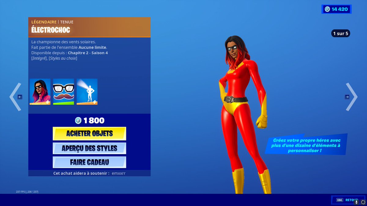 14k vbuck j'offre un skin au choix a une personne parmi les likes demain GL 🍀(faut me follow) 