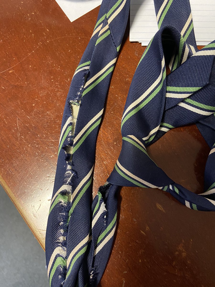 Against all odds, the staples held through the election, but now I think the time has come to finally retire my tie 