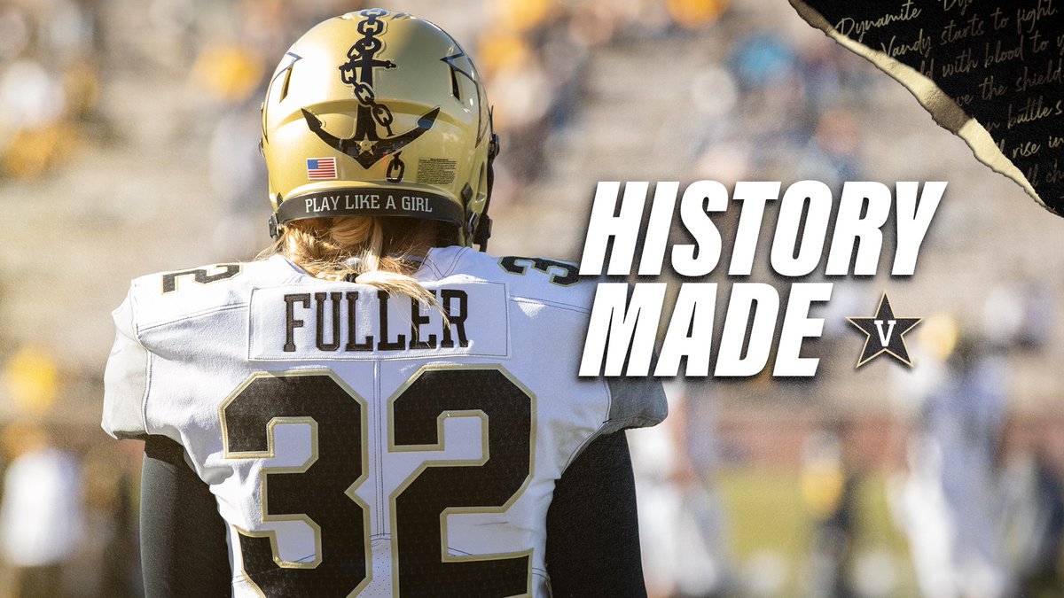 Sarah Fuller. 

Remember the name. 

#PlayLikeAGirl | #AnchorDown 