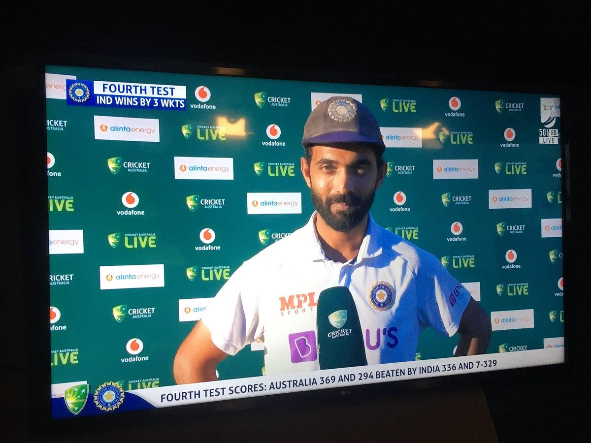This was His team. This is His win. This might still be Virat Kohli’s era but this is Ajinkya Rahane’s moment #AUSvIND 