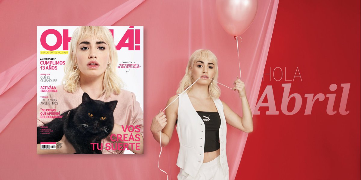 ¡HOLA ABRIL! 🤩✨ 
Nuestra tapa de este mes aniversario es la mismísima @lalioficial y no podemos estar más felices. 
Nuestro mantra para el mes aniversario: VOS CREAS TU SUERTE👈🏼

Conseguí OHLALÁ! en todos los kioskos del país 