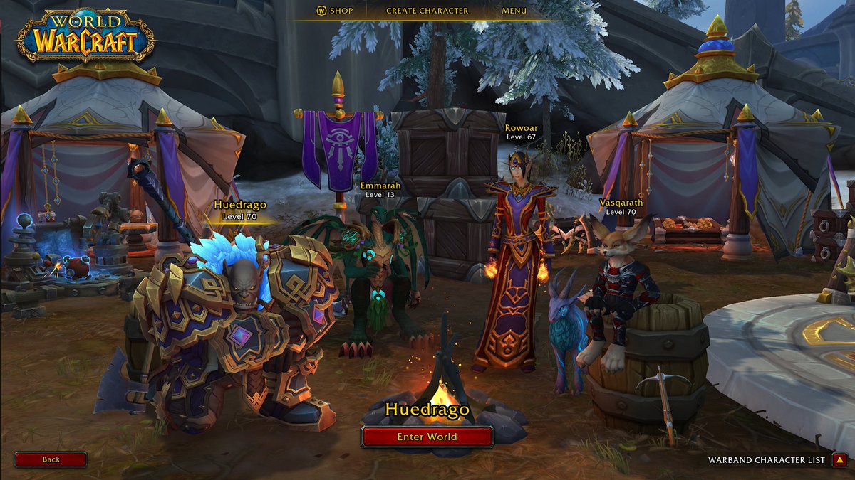 Here is a preview of the NEW Character Select Screen from the next WoW Expansion "The War Within" 