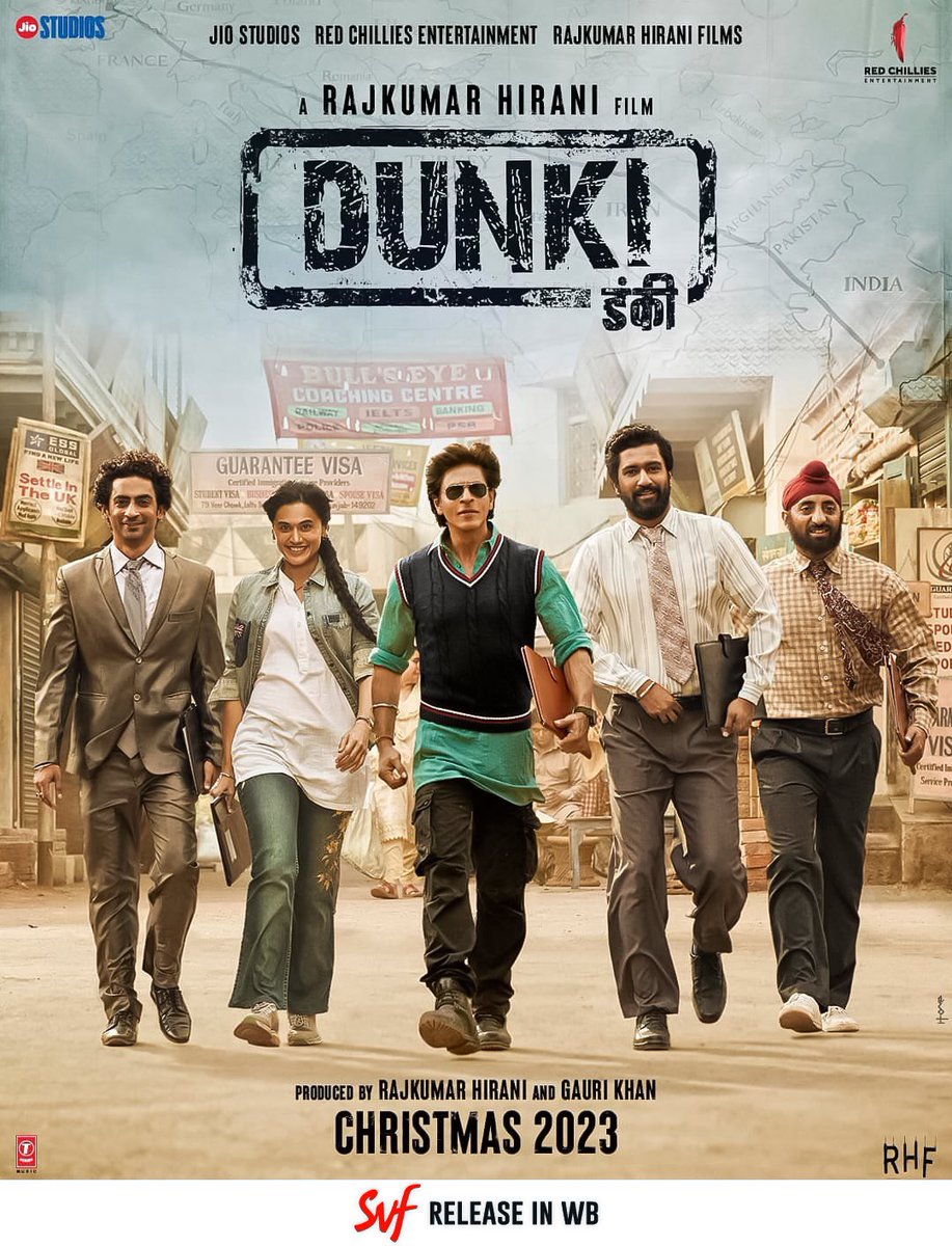 It's an honour for making us part of #Dunki family🤎

@iamsrk @_GauravVerma @RajkumarHirani @RedChilliesEnt @jiostudios 

#Dunki releasing worldwide in cinemas this Christmas.

@SVFsocial 

Theatre booking in WestBengal opens now 😀 