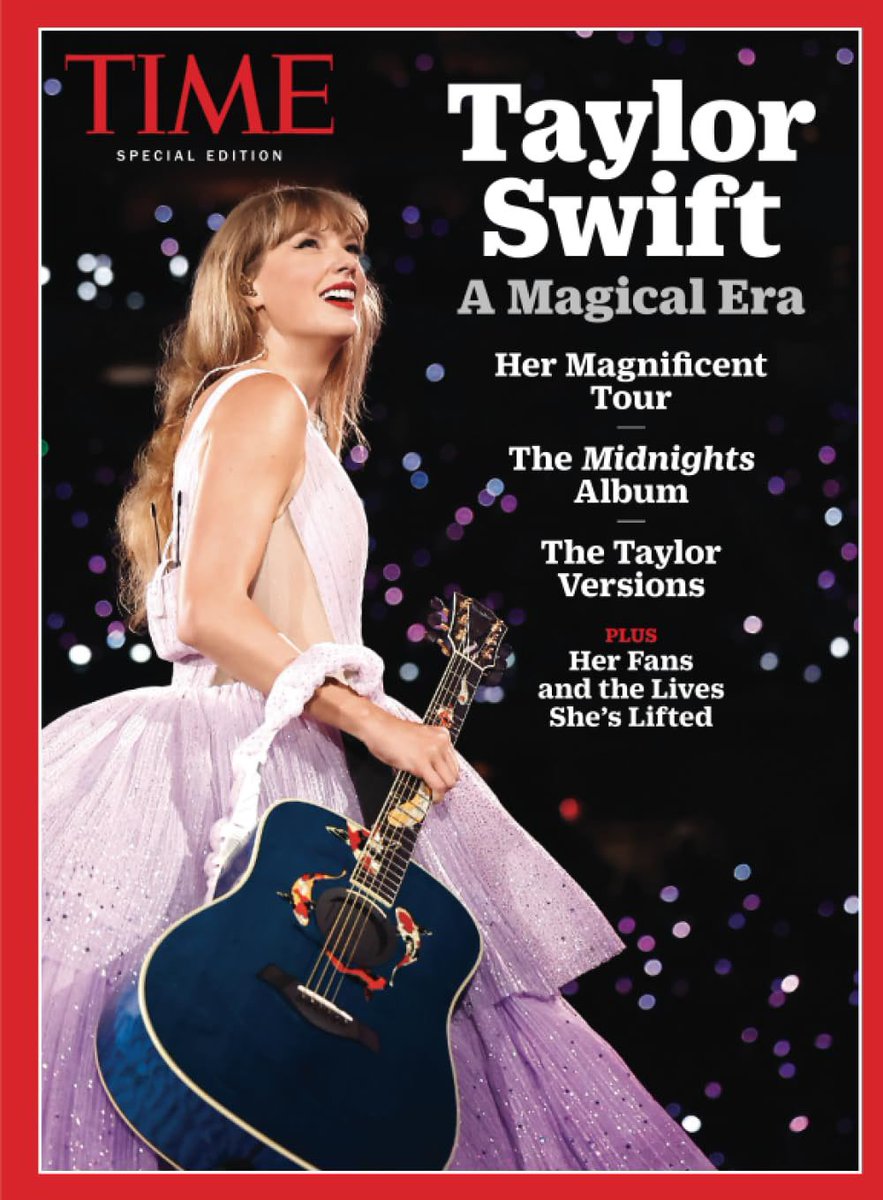 Taylor Swift is on the cover of TIME’s special edition issue! The magazine will cover multiple topics, including The Eras Tour, Midnights, and her re-recordings. 