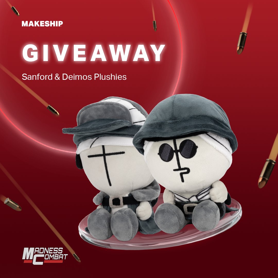 HAPPY FRIDAY!  These two are finally ready! We’re giving you the chance to win a set of Sanford and Deimos Plushies!
How to enter?
1. Follow @Makeship and @MProjectNexus
2. Retweet this post

Giveaway ends July 17th at 2pm (ET). Good luck! 