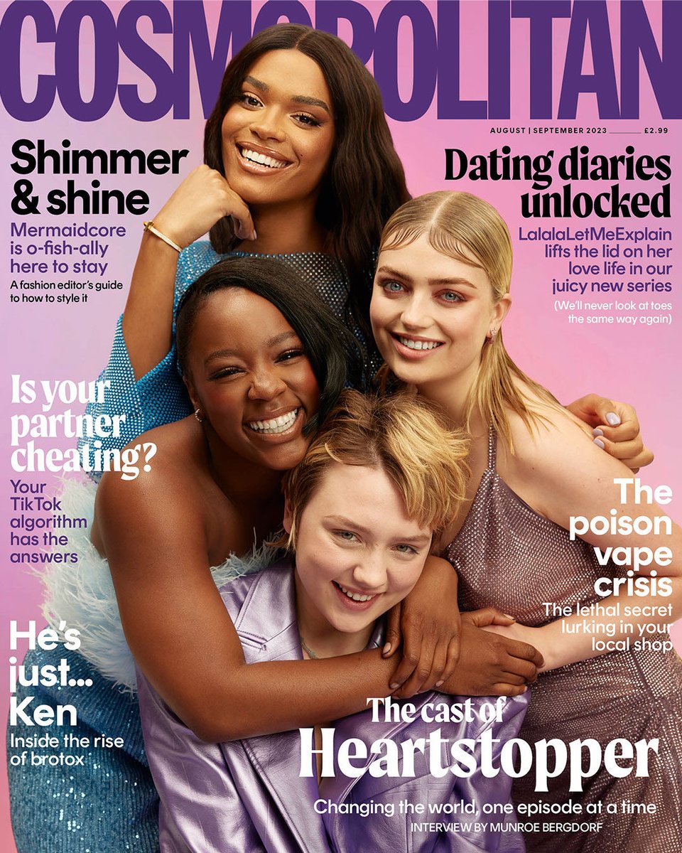 Want a first glimpse at @MunroeBergdorf’s chat with the Heartstopper gang? Hit this link before 7pm today to sign-up for 24-hour early preview access with our exclusive @HeartstopperTV newsletter. Don’t forget to pick up your copy of Cosmo on July 25th! https://t.co/5hVIgtlWhI 