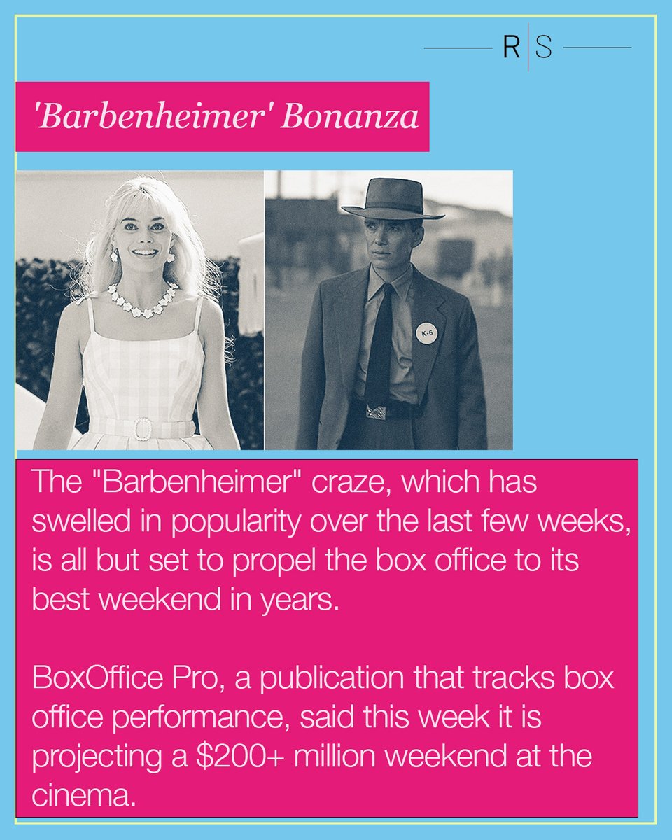The "Barbenheimer" craze is all but set to propel the box office to its best weekend in years. And, while studios typically prefer to avoid releasing major box office features on the same weekend as another, the dual blockbusters are actually aiding one another. 