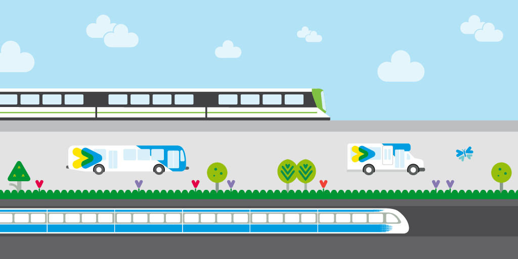 [Tout nouveau] 🚈✅ Un bel ajout dans la grande famille du transport collectif  aujourd'hui! Bienvenue  à Montréal @REMgrandmtl! 