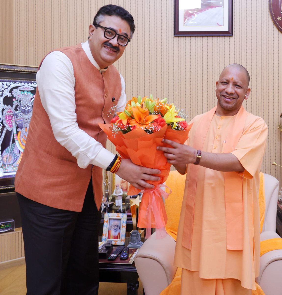 Yesterday met the Hon’ble Chief Minister @myogiadityanath and thanked him for all the opportunity given by him to me to work for the development of the state and also support, guidance and leadership bestowed by him during my tenure with him. 🙏 