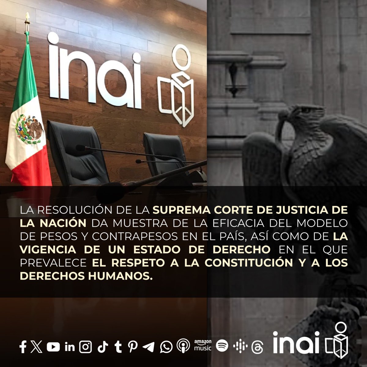 Reconocemos la resolución de la Segunda Sala de la Suprema Corte de Justicia de la Nación por la que se permite al Pleno de este Instituto sesionar con cuatro integrantes. 