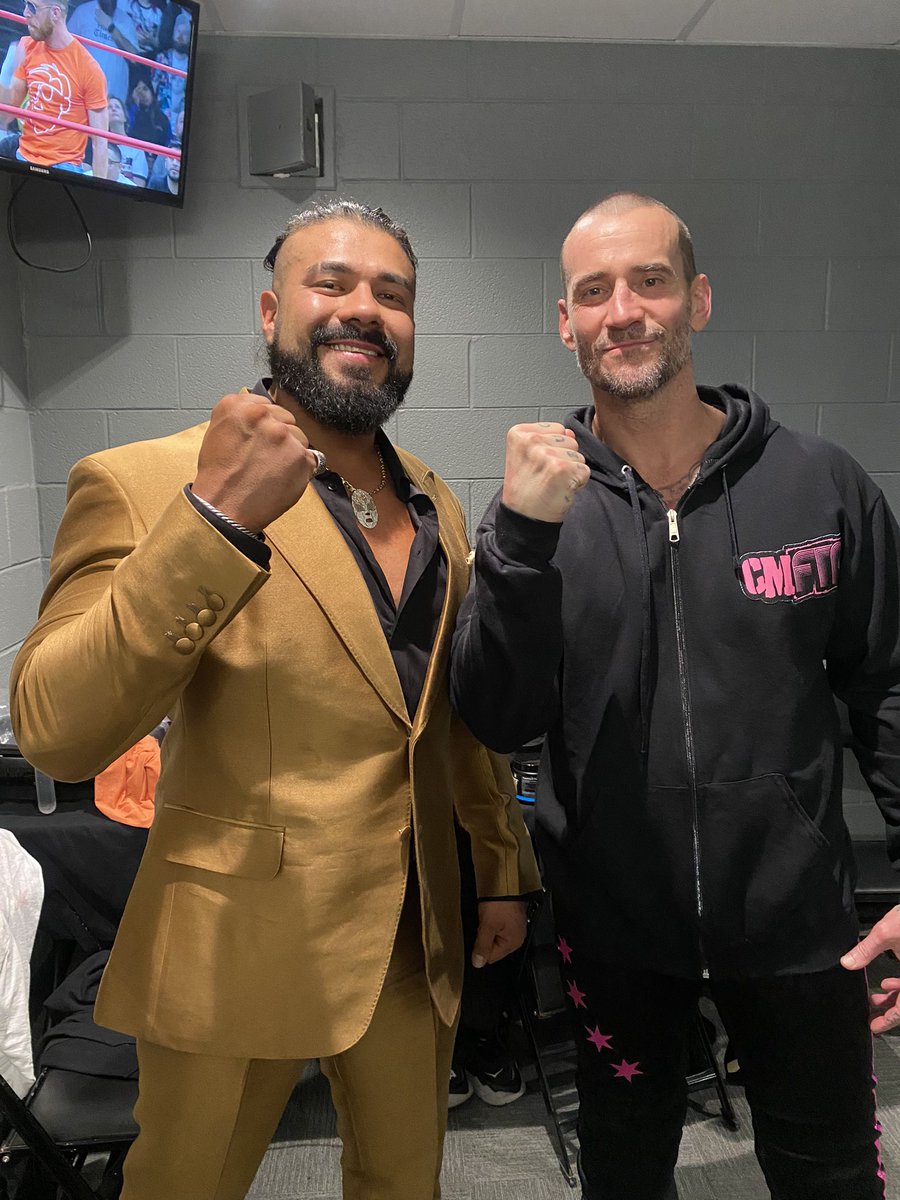 Thank you @CMPunk #AEWCollision 

I hope and we meet again but face to face in the ring. 

We have a pending match! 👊🏼❌ 