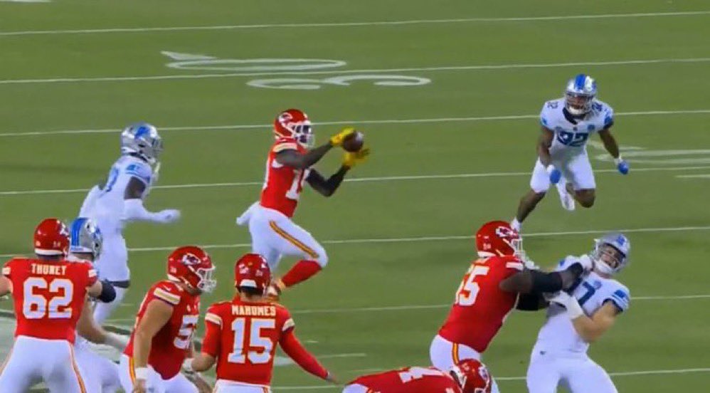 A Lion caught this pass for a touchdown 